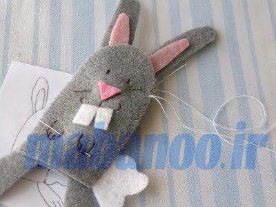ساخت عروسک خرگوش با نمد